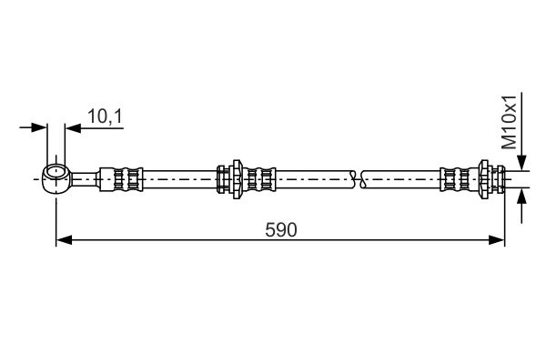 BOSCH 1 987 476 122 Brake Hose