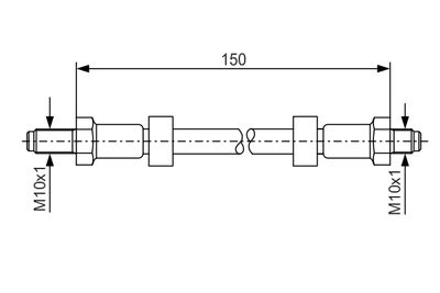 Brake Hose BOSCH 1 987 476 141