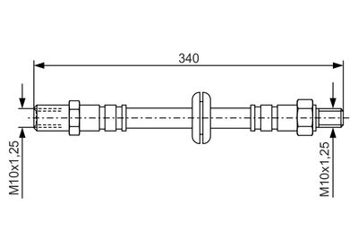 Brake Hose BOSCH 1 987 476 191