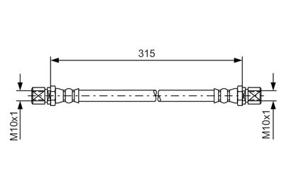 Brake Hose BOSCH 1 987 476 263