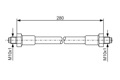 Brake Hose BOSCH 1 987 476 267