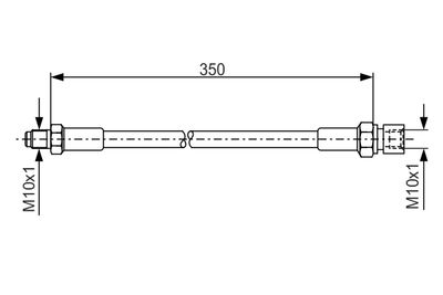 Brake Hose BOSCH 1 987 476 324