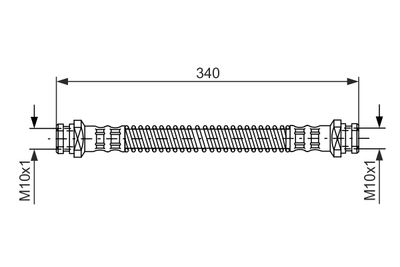 Brake Hose BOSCH 1 987 476 343