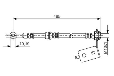 Brake Hose BOSCH 1 987 476 367
