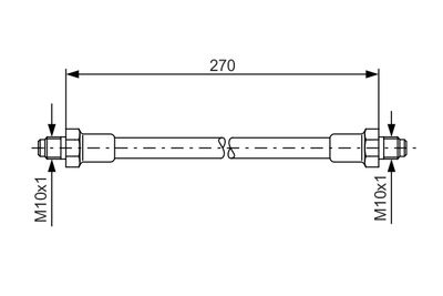 Brake Hose BOSCH 1 987 476 389
