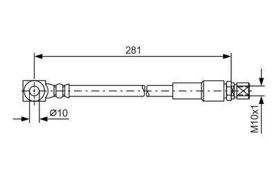 Brake Hose BOSCH 1 987 476 405
