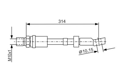 Brake Hose BOSCH 1 987 476 408