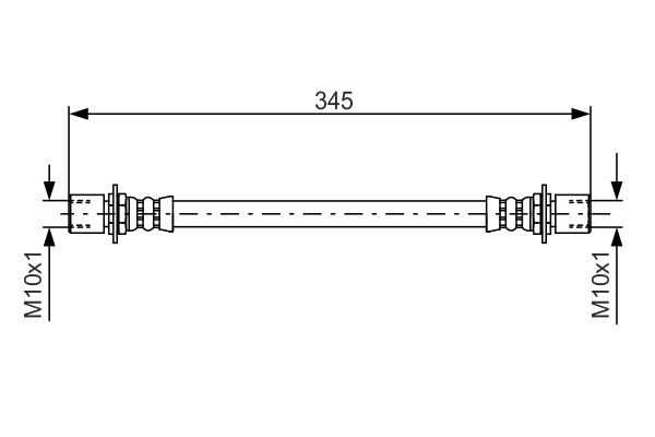 BOSCH 1 987 476 497 Brake Hose