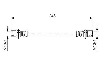 Brake Hose BOSCH 1 987 476 497