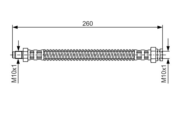 BOSCH 1 987 476 522 Brake Hose