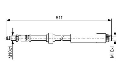 Brake Hose BOSCH 1 987 476 531