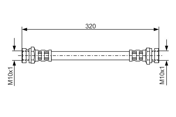 BOSCH 1 987 476 541 Brake Hose