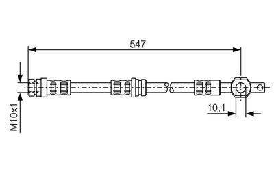 Brake Hose BOSCH 1 987 476 542