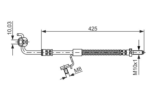 BOSCH 1 987 476 566 Brake Hose