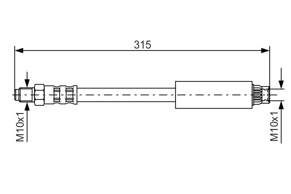 BOSCH 1 987 476 598 Brake Hose