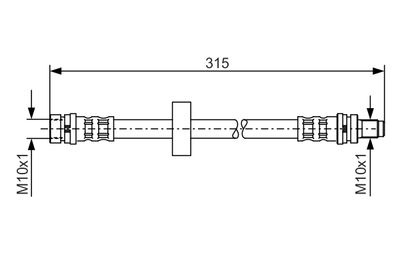 Brake Hose BOSCH 1 987 476 601