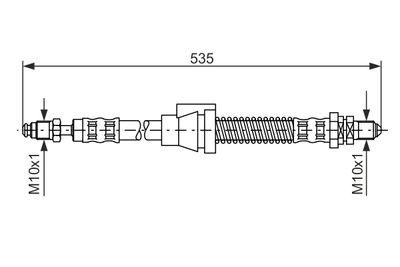 Brake Hose BOSCH 1 987 476 604