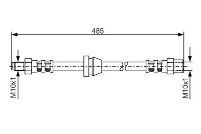 Brake Hose BOSCH 1 987 476 611