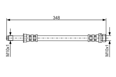Brake Hose BOSCH 1 987 476 622