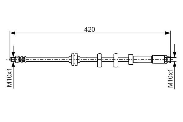 BOSCH 1 987 476 637 Brake Hose