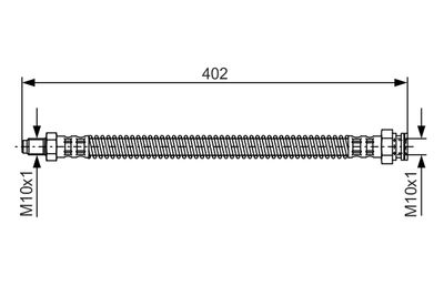 Brake Hose BOSCH 1 987 476 667