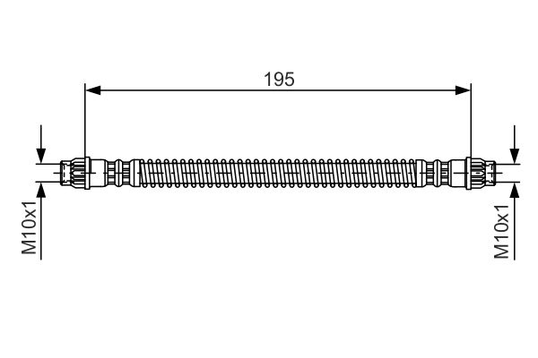 BOSCH 1 987 476 674 Brake Hose