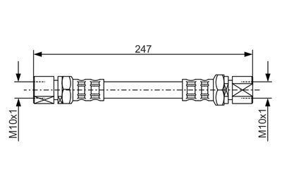Brake Hose BOSCH 1 987 476 875