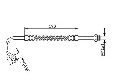 Brake Hose BOSCH 1 987 476 984