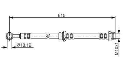 Brake Hose BOSCH 1 987 476 998