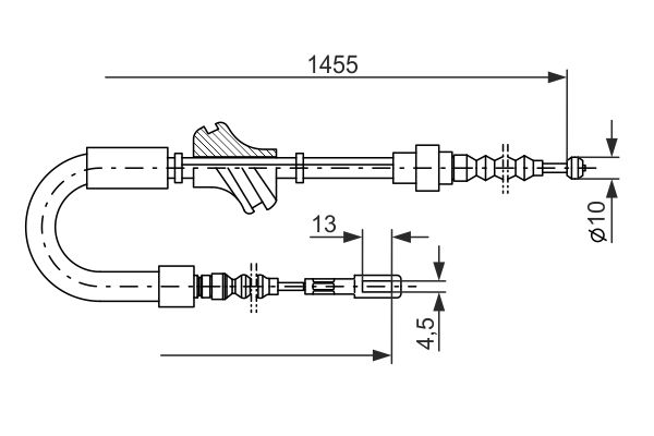BOSCH 1 987 477 062 Cable Pull, parking brake
