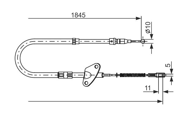 BOSCH 1 987 477 119 Cable Pull, parking brake