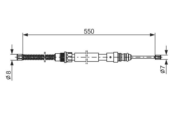 BOSCH 1 987 477 147 Cable Pull, parking brake