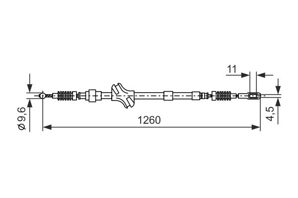 BOSCH 1 987 477 189 Cable Pull, parking brake