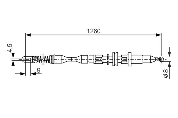 BOSCH 1 987 477 308 Cable Pull, parking brake