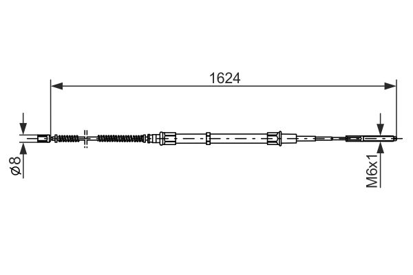 BOSCH 1 987 477 407 Cable Pull, parking brake