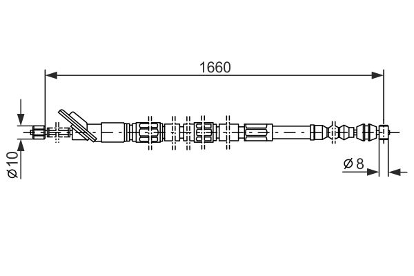 BOSCH 1 987 477 411 Cable Pull, parking brake