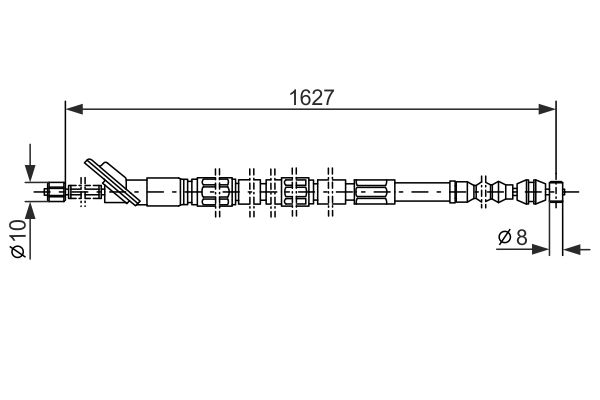 BOSCH 1 987 477 415 Cable Pull, parking brake