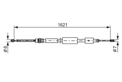 Cable Pull, parking brake BOSCH 1 987 477 437