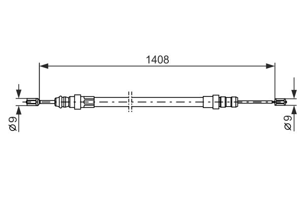 BOSCH 1 987 477 488 Cable Pull, parking brake
