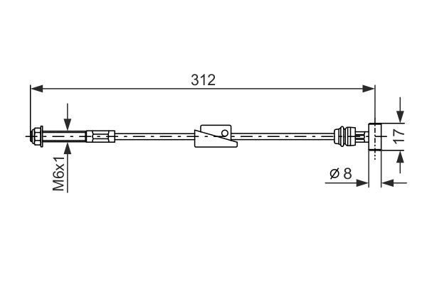 BOSCH 1 987 477 517 Cable Pull, parking brake