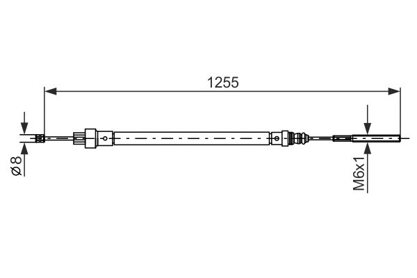BOSCH 1 987 477 525 Cable Pull, parking brake