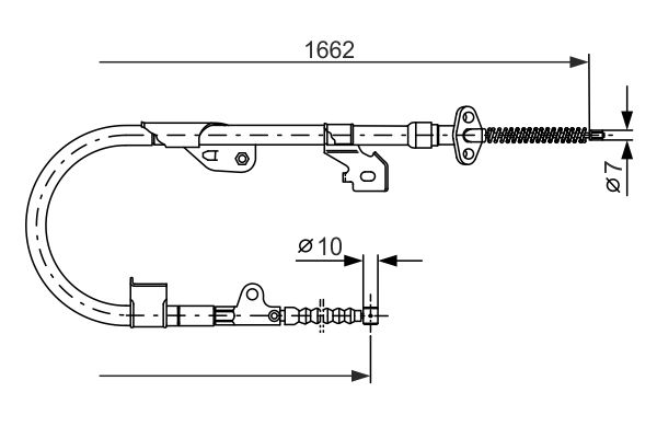 BOSCH 1 987 477 535 Cable Pull, parking brake