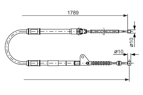 BOSCH 1 987 477 540 Cable Pull, parking brake