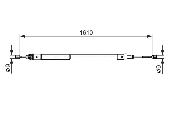 BOSCH 1 987 477 584 Cable Pull, parking brake