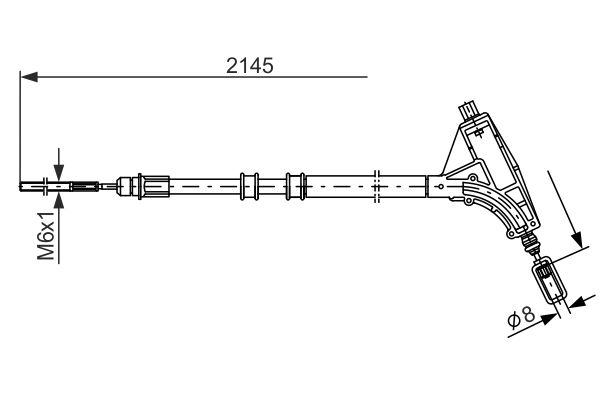 BOSCH 1 987 477 592 Cable Pull, parking brake