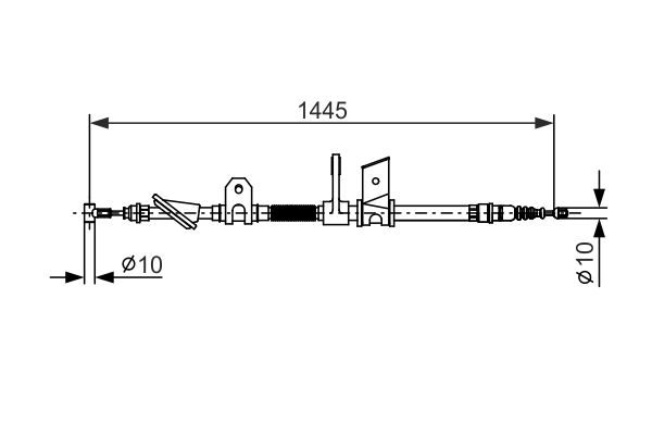 BOSCH 1 987 477 623 Cable Pull, parking brake