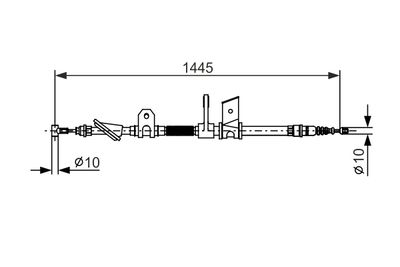 Cable Pull, parking brake BOSCH 1 987 477 623