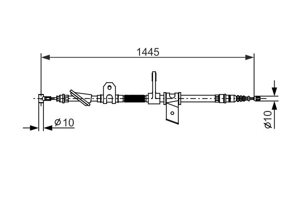 BOSCH 1 987 477 624 Cable Pull, parking brake