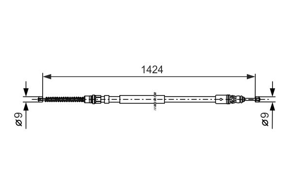 BOSCH 1 987 477 665 Cable Pull, parking brake