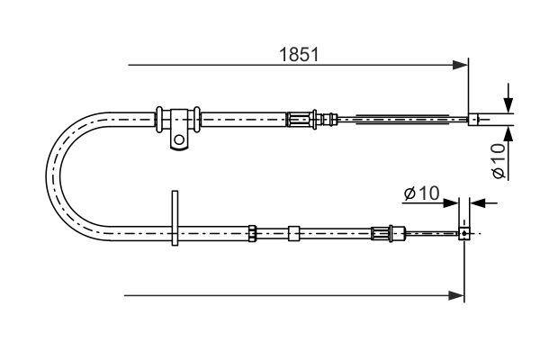 BOSCH 1 987 477 862 Cable Pull, parking brake